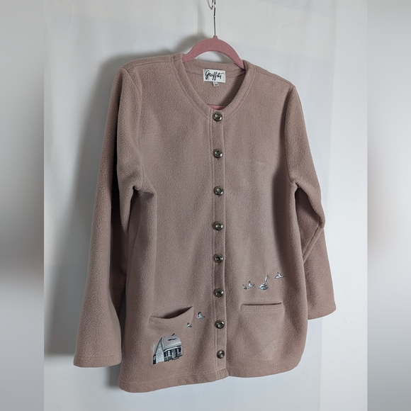 Vintage Graffiti dusted pink embroidered sweater - Picture 8 of 12